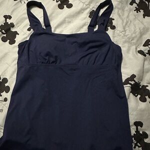 Worn once lands end shapewear swim top size 12 D